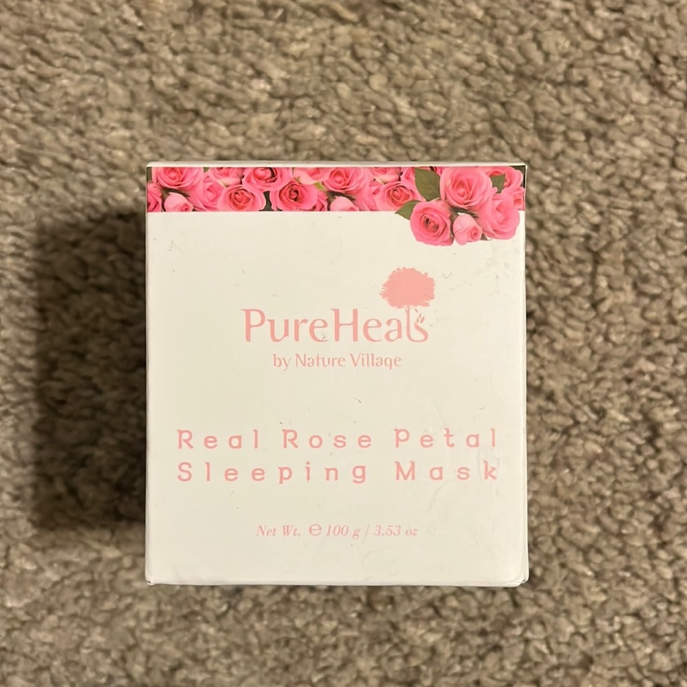 pure heals real rose petal sleeping mask